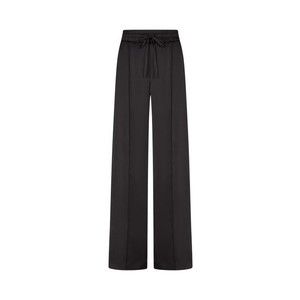 Serena Bute Satin Relaxed Jogger With Zip Pockets - Black - NWT